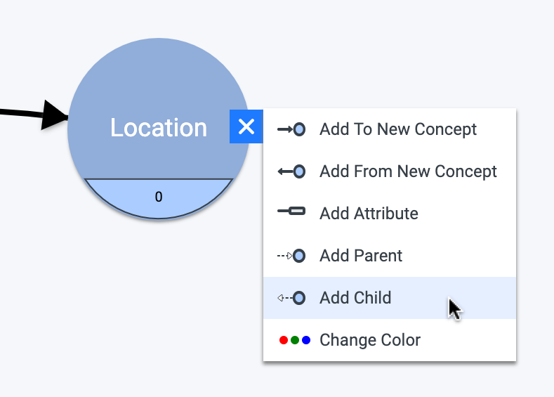 Select Add Child from context menu