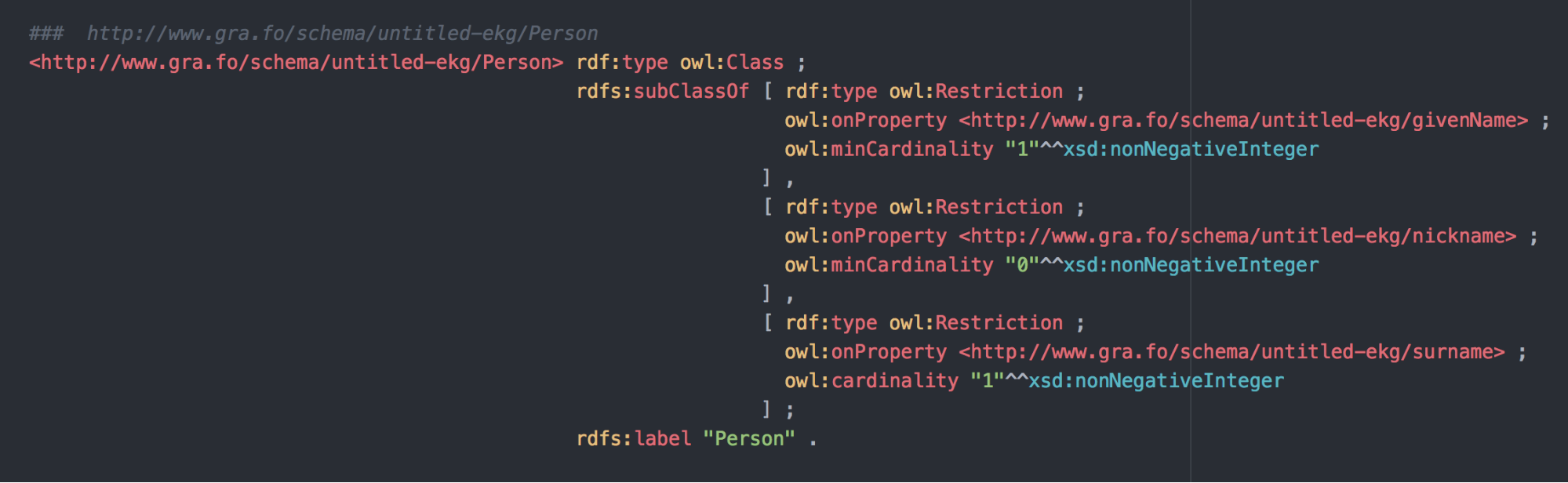 Attribute Cardinality Export