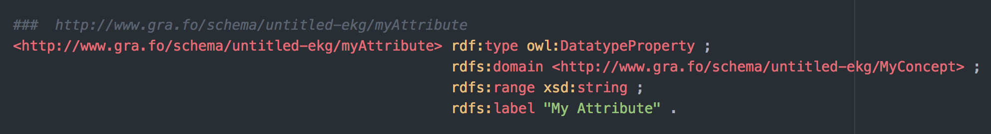 Attribute Datatype Export